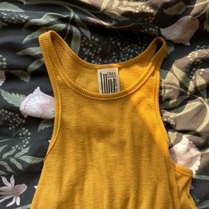 Free People Yellow Tank Top